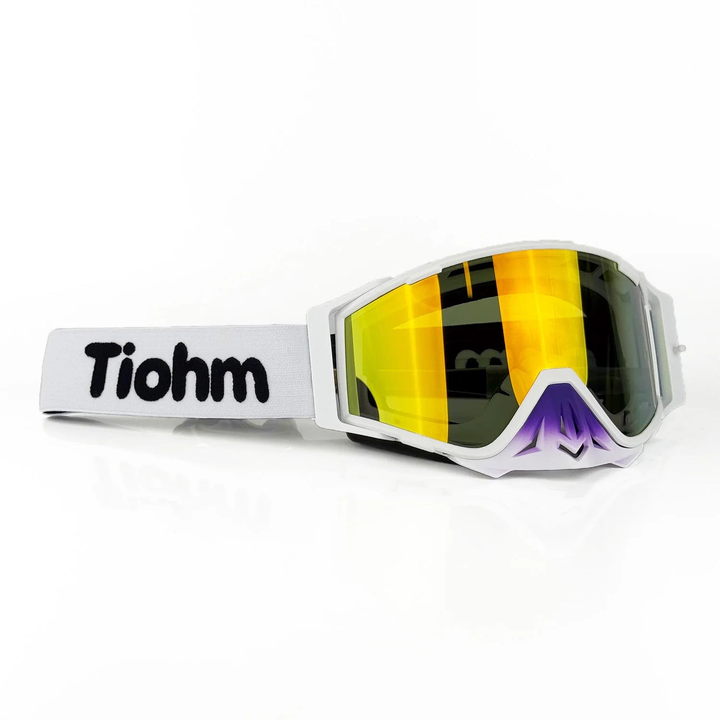1 Pcs Multi-Color PC Nose-Protected Moto Goggles - UV400 Scratch-Resistant, Off-Road ATV MX, Helmet-Fit for Euro-American Riders