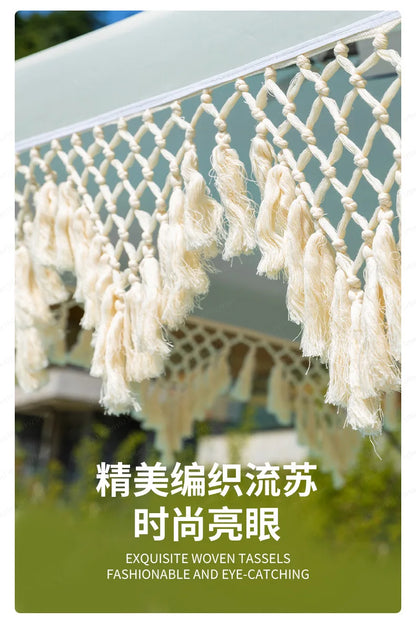 Seaside Resort Beach Umbrella Courtyard Tassel  Pool Terrace Parasol Square Umbrella