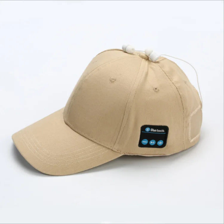 Outdoor Sports Baseball Cap with Visor Wireless Bluetooth Hands-free Music Headphone Hat