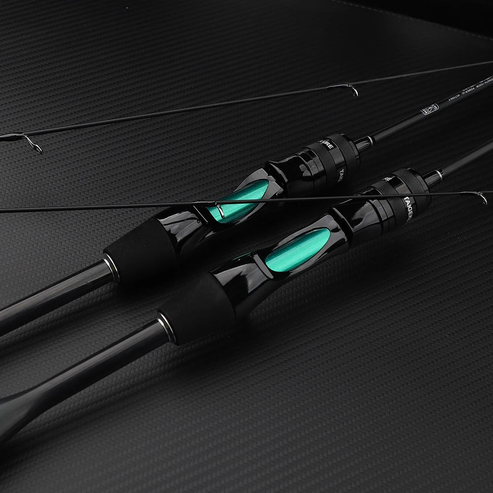 FISHINGFANS ORCA ULTRALIGHT UL SOLID TIP TAPERED HANDLE TROUT LAKE RIVER SPINNING CASTING FISHING ROD