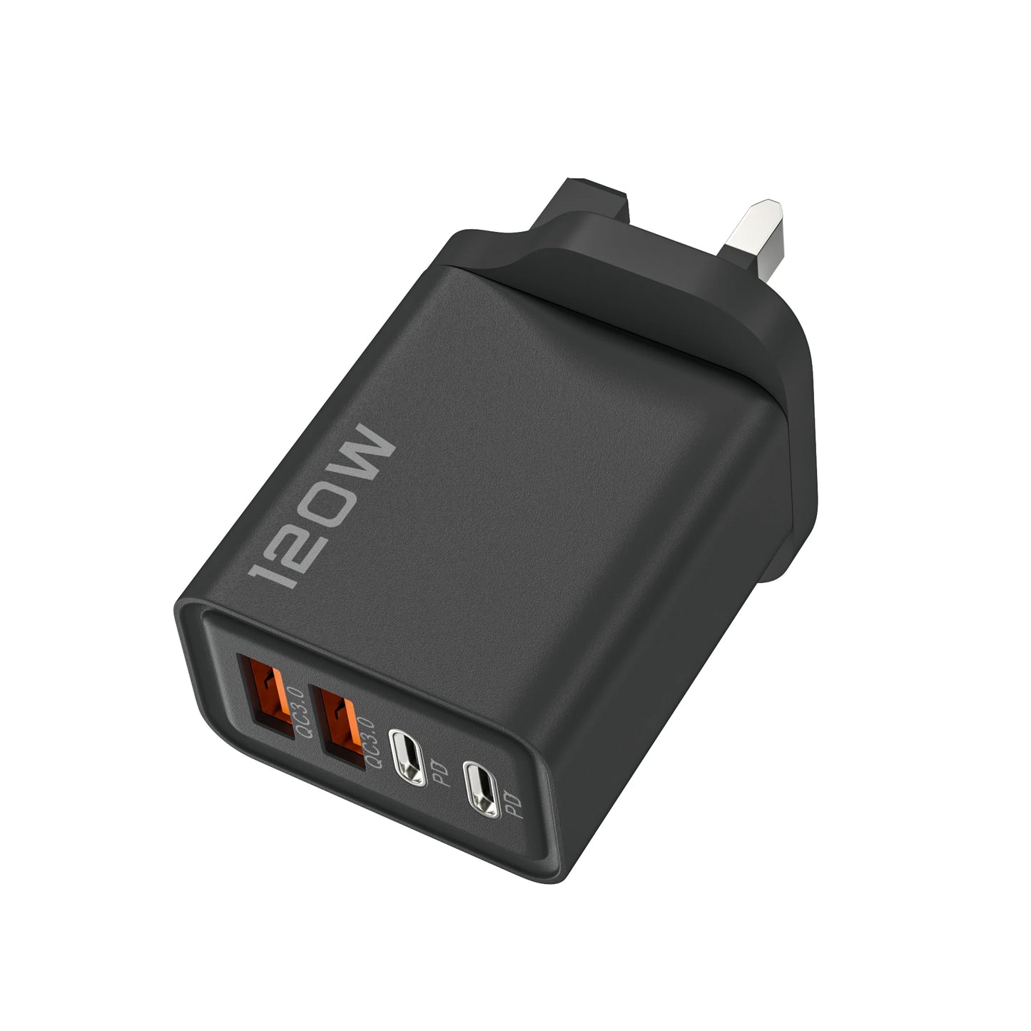 Xiaomi 120W Phone Fast Charger 4 Ports USB C Charger Quick Charge 3.0 USB Type C Fast Charging Adapter for Samsung iPhone Xiaomi