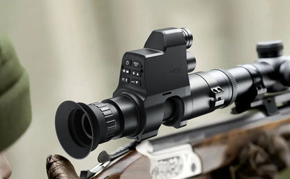 1920x1080 OLED Night Vision Scope for Hunting HD Photos Videos Clip on Night Vision Monocular Day Night Observation up to 300M