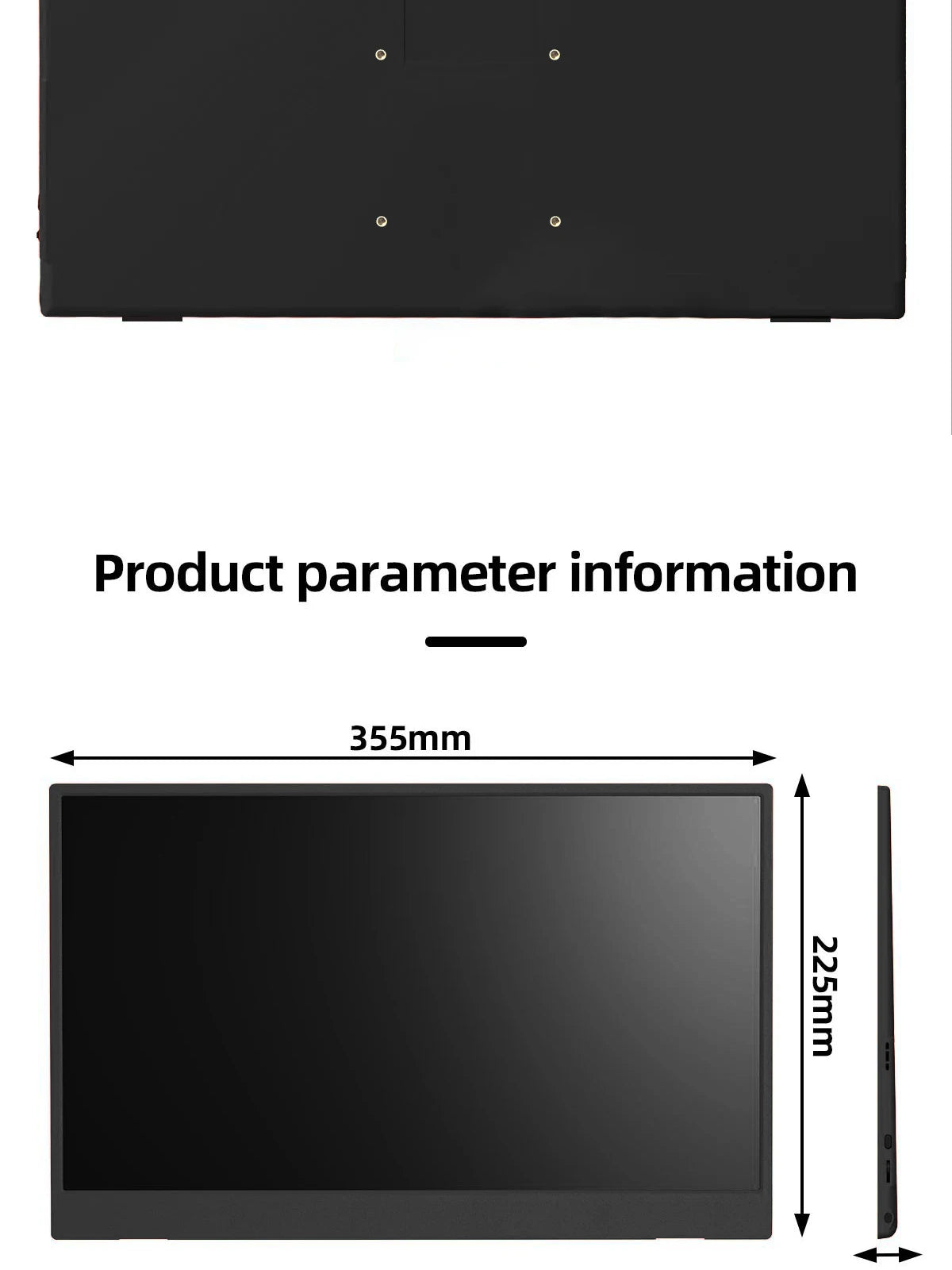 ZSUS 15.6-Inch 1920*1080 Portable Monitor 1080P For Laptop XBox PS4/ 5 Switch Cell Phone PC Extension Mobile Mointor