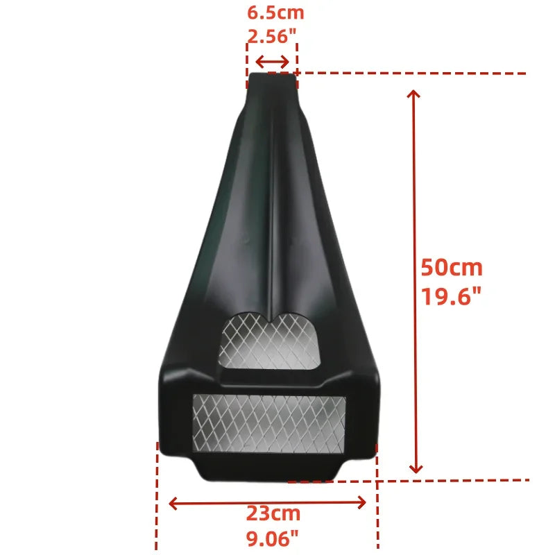 Motorcycle Front Chin Spoiler Scoop Fairing Radiator Cover for Harley Road King Electra Street Road Glide 1997-2013