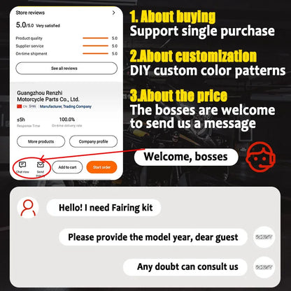Intelligent Library For  S1000RR 2023-2024 Motorcycle Fairing Body Kit Full ABS  Plastic Body Parts Fairings Accesso