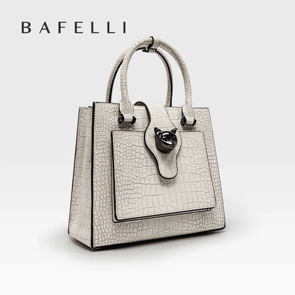 2024 NEW WOMEN'S HANDBAGS BUSINESS LADY GENUINE LEATHER ORIGINAL LUXURY BRAND DESIGNER OFFICE FEMALE BAGS CROSSBODY CAT PURSE