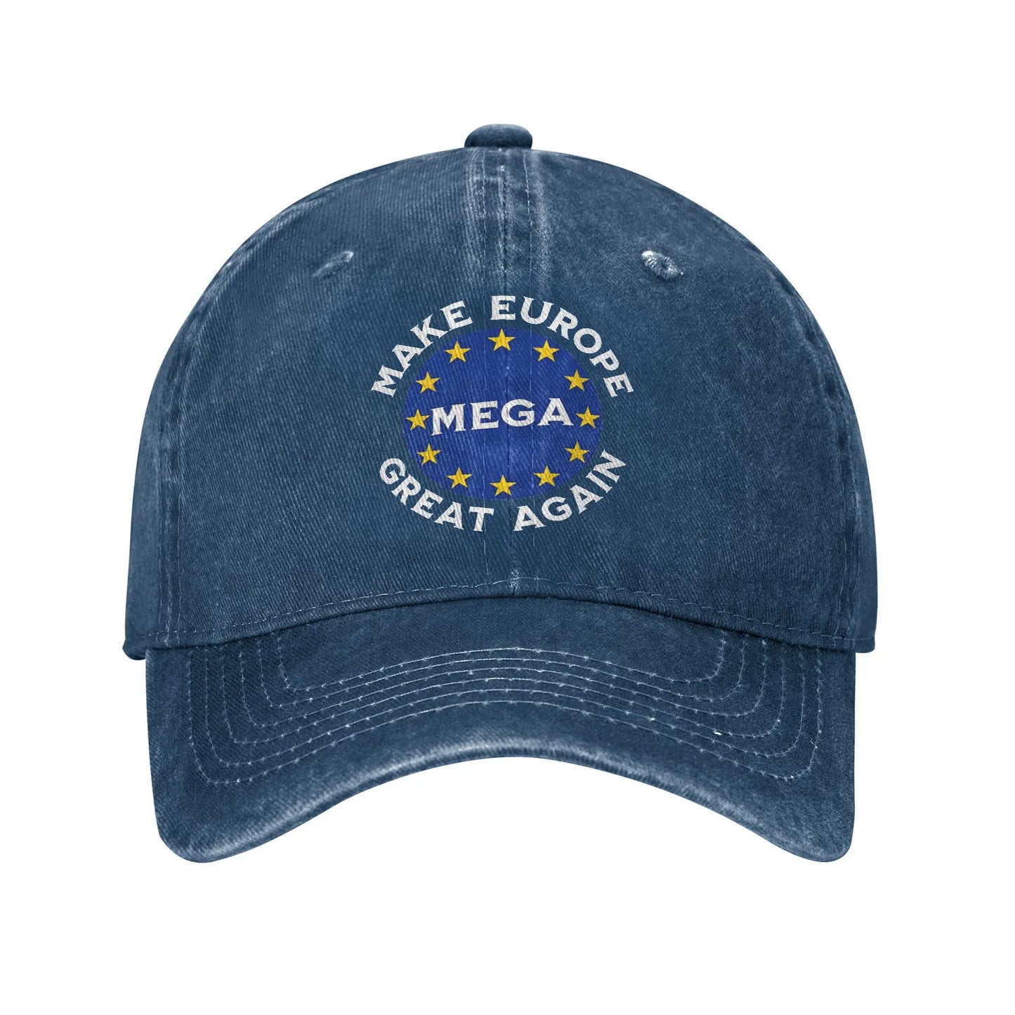 Make Europe Great Again Star Baseball Caps Casual Distressed Cotton MEGA EU Snapback Cap Unisex Outdoor Unstructured Soft Hat