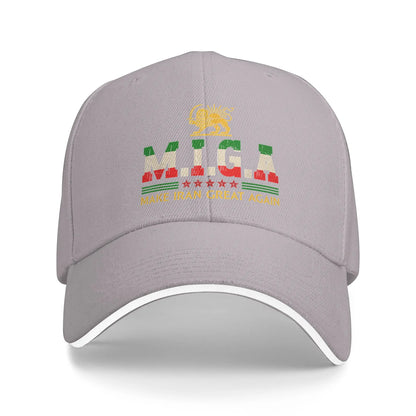 Summer Iranian Make Iran Great Again Emblem Of Iran MIGA Baseball Cap y2k Sun Trucker Hat Unisex Men Wholesale Baseball Caps