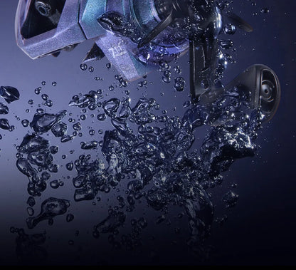 DC Intelligent Baitcasting Reel, Electronic Electromagnetic Brake Anti-Backlash Low Noise Long Cast Fishing Reel w/ Metal Wrench
