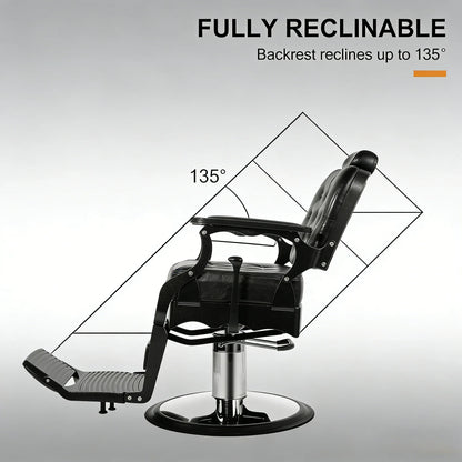 Artist Hand Barber Chair, Hair Salon Chair, Heavy Duty Barber Chair for Barbershop, Tattoo Massage, Beauty Spa,Customized