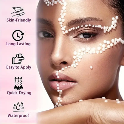 Body & Face Glitter Adhesive Gel Makeup-Waterproof Long-Lasting Glitter Primer for Sparkling Tattoos gel,Body Art for Parties