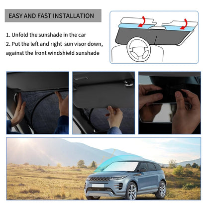 Car Window Sunshade Cover Sun Shade Windshield Visor Protector Windscreen Folding Auto UV Protection Curtain Styling Accessories