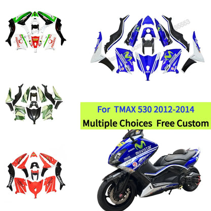 Custom Injection Bodywork Fairing kit for Tmax530 2012 2013 2014 T-MAX530 TMAX 530 SJ09 Motorcycle Fairings
