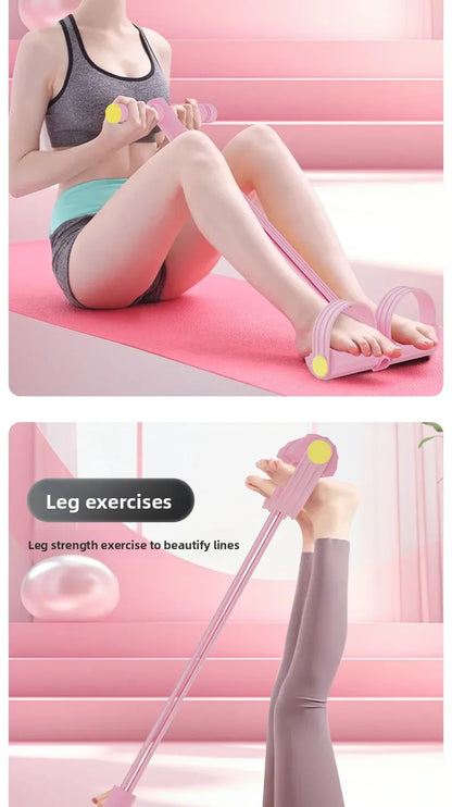 Elastic Bands Pilates Gym Accessories Tension Rope 4/6 Pipes Elastic Puller for Home Gym Belly Abdominal Workout Equipment