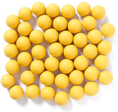 Paintball 200pcs Bullet 0.68 Caliber 17mm Reusable Nylon Elastic Ball Outdoor Shooting Bullet Ball T4E Black Yellow Orange