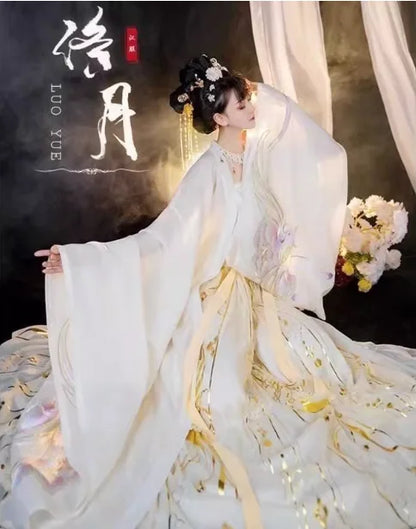 Vintage Party Fairy Dress Print Ethnic Style Stage Hanfu Dress Cosplay Costumes Traditional Chinese Clothing for Women Clothes