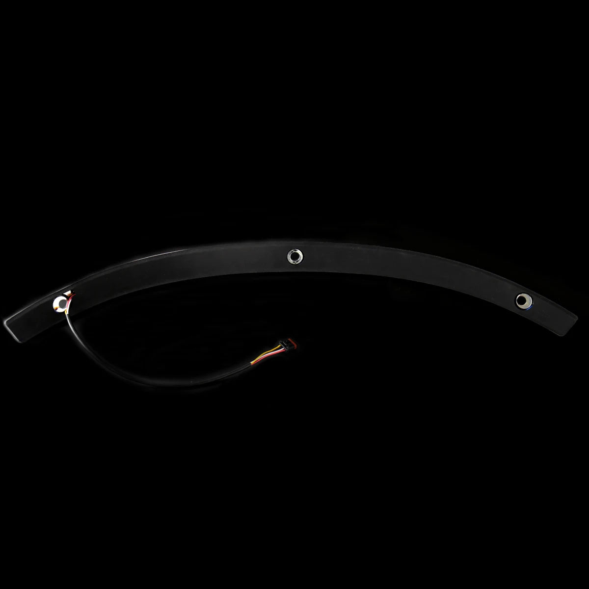 LED Chrome Gloss Black White Amber Windshield Trim For Harley Touring Street Glide FLHX 2014-2023