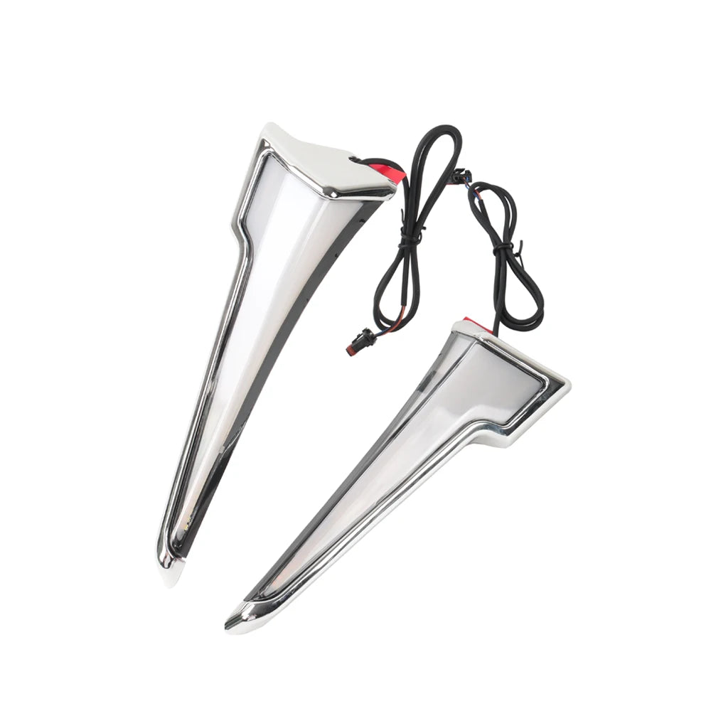 Upgrade Amber LED Front Turn Signal Lights DRL For Harley Touring CVO Street Glide Electra Glide 2023 2024 2025