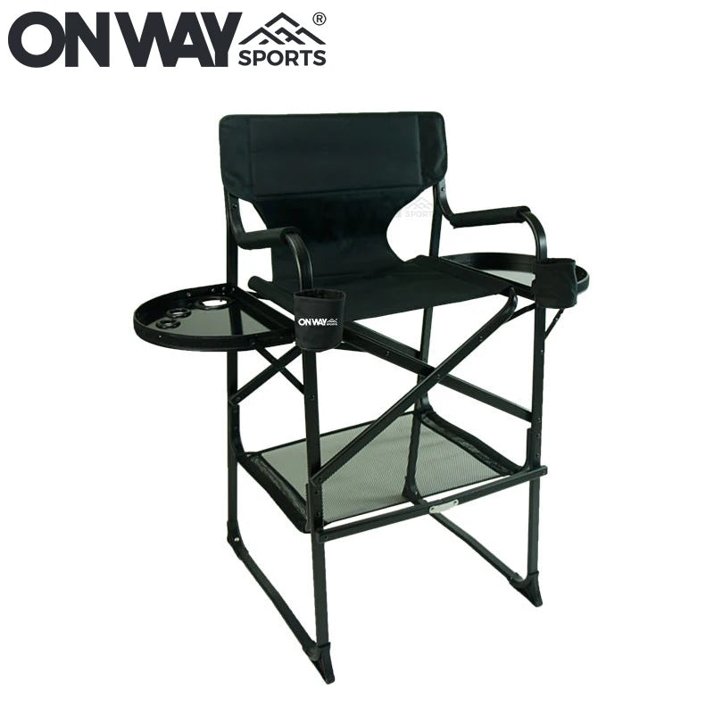 Wholesale Aluminum Folding Portable Upgraded Tall Director Makeup Artist Chair