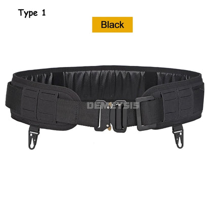 Tactical Padded Belt Airsoft CS Combat Molle Airsoft Belts Duty Paintball Waist Belt War Game Hunting Accessories