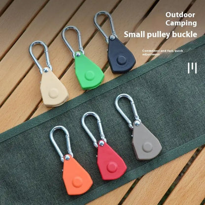 Secure Tent Rope Hanger with Ratchet Tie-Down System; Heavy-Duty Camping Gear with Reinforced Metal Gears and Adjustable Strap