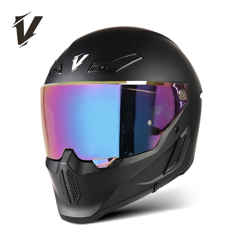New Motorcycle Helmet DOT Approved  Full Face Racing Off-road Helmets Capacetes Men Cascos Para Moto for Harley Four Season