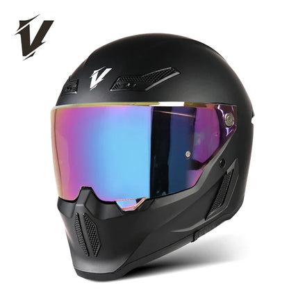 New Motorcycle Helmet DOT Approved  Full Face Racing Off-road Helmets Capacetes Men Cascos Para Moto for Harley Four Season