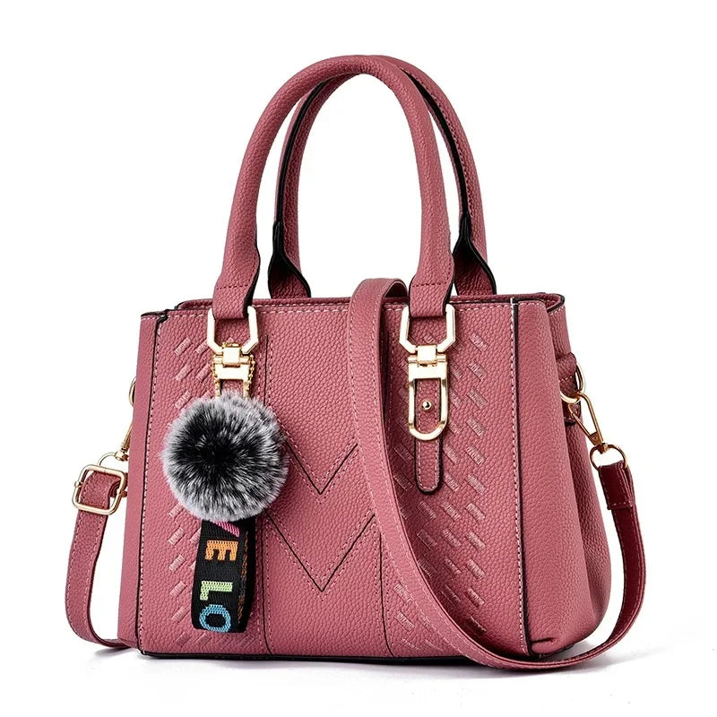 Fashionable Embroidered Large Capacity Women's Handbag Hot Sale Of The Season New Korean Style Handbag Shoulder Bag Tassel Penda