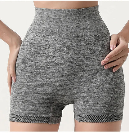 Seamless Shorts High Waisted Elastic Peach Hip Sports Yoga Pants Tight Fitting Quick Drying Fitness Pants for Women Sweatpants