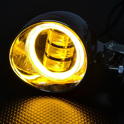 Motorcycle Headlight Spot Fog Light With Turn Signal Light Bar For Harley Cruisers Kawasaki Suzuki Honda VT VTX Shadow