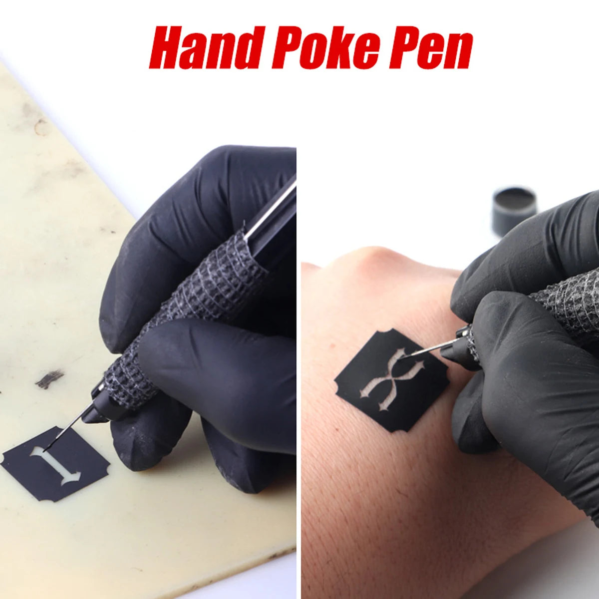 Complete 3D Body Art Tattoo Kit - Professional Hand Poke & Stick Pen Set with Ink, Needles, and DIY Guide - Perfect for Beginners to Experts