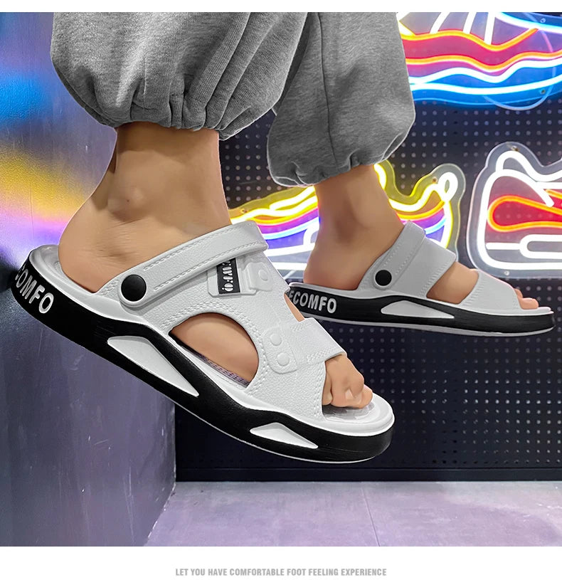 Men Summer Sandals Outdoor Ultralight Slippers EVA Non Slip Orginal Sandals Platform Beach Fashion Slides High Quality Shoes