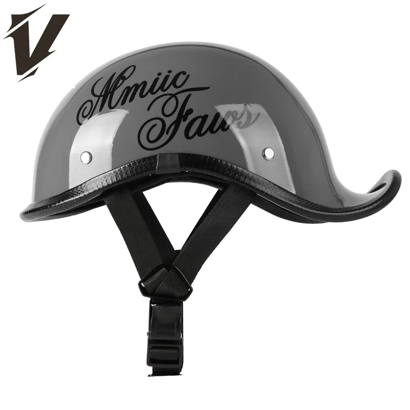 Retro motorcycle helmet personalized 3/4 half helmet motorcycle scooter safety helmet suitable for men and women