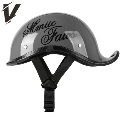 Retro motorcycle helmet personalized 3/4 half helmet motorcycle scooter safety helmet suitable for men and women