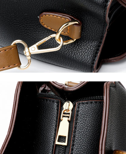 Small Bucket Shoulder Bags For Women Luxury Designer PU Leather Messenger Crossbody Bags Ladies Casual Solid Color Purse Handbag