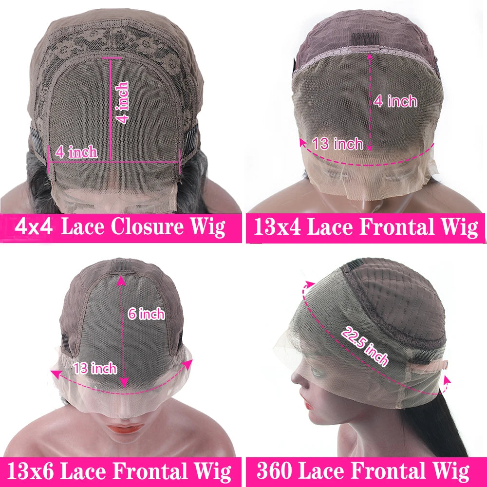 Chocolate Brown 13x4 Lace Front Wig Brazilian Pre Plucked 13x6 HD Lace Frontal Wigs Dark Brown Body Wave Human Hair Closure Wigs
