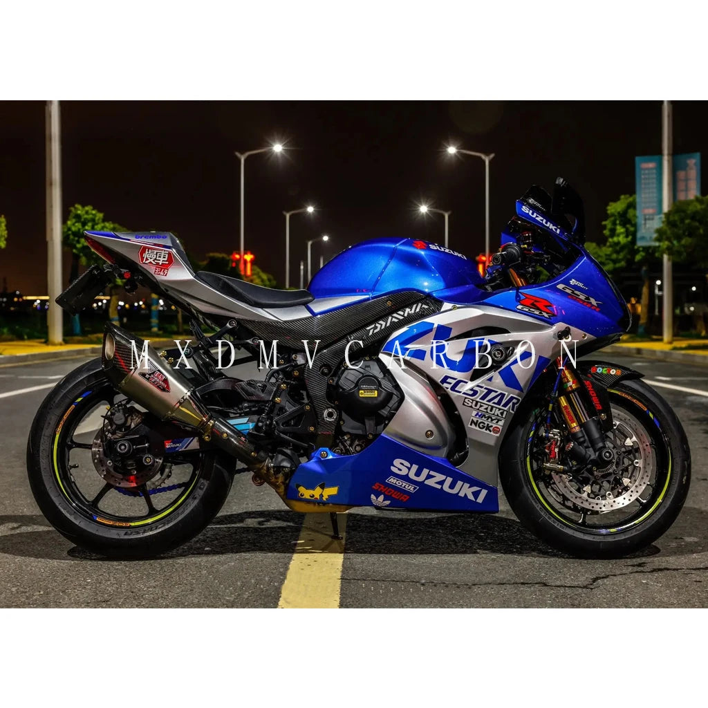 For Suzuki GSX-R1000R L7 2017-2022 2023 2024 Motorcycle 3K Dry Carbon FiberFender Fuel Tank Guard Side Panel Full Fairing Kits
