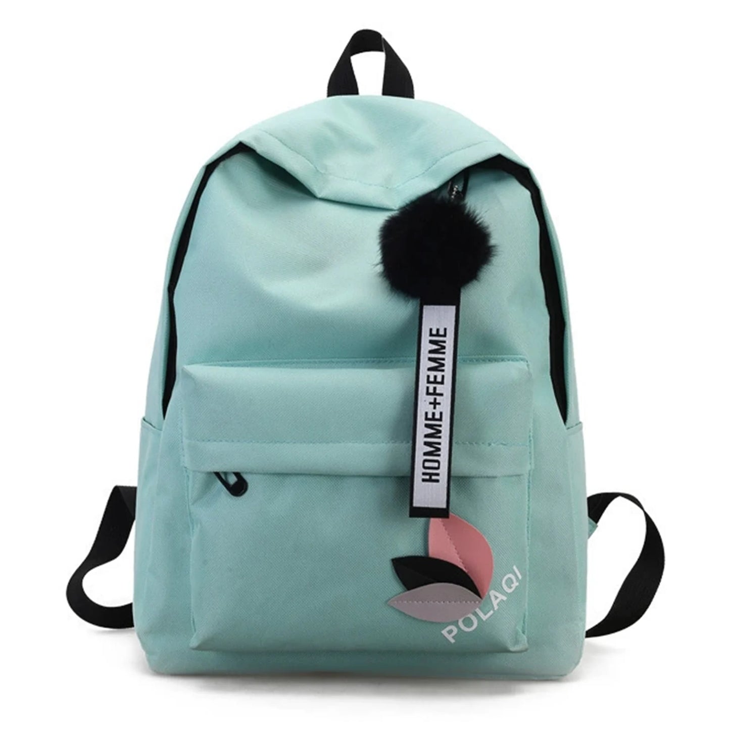 Women's Canvas Backpack for Junior High School Students Triangular Reinforcement Canvas Backpack Waterproof Canvas Backpack