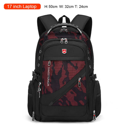 2026 Waterproof 17/20 Inch Laptop Backpack Men Airplane Travel Everyday Backpacks Women Oxford Rucksack Male School Bag Mochila