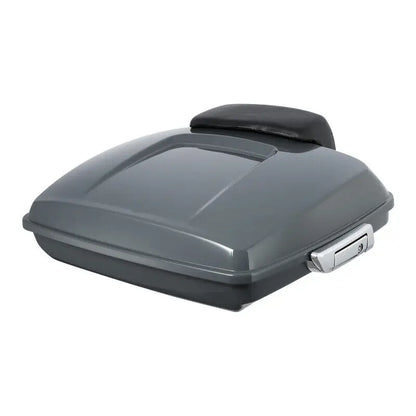 Motorcycle Razor Trunk Backrest Rack For Harley Touring Road Glide Street Glide 2014-2025 Gunship Gray