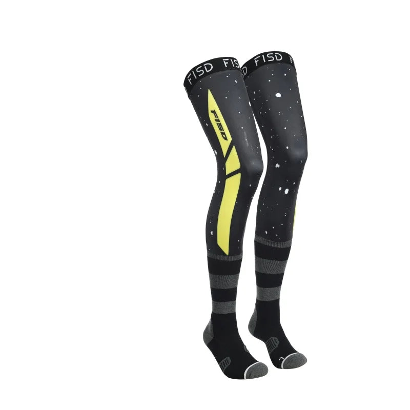 Motorcycle compression knee brace, enduro sock, motocross knee socks, ATV MX knee protection, motorcycle sports sock, 202