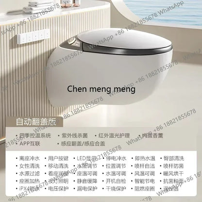 A50 Automatic Color and Black Smart Toilet for Bathroom Fixture Home Wall-mounted Wc Toilets with Tank Automatic Flip