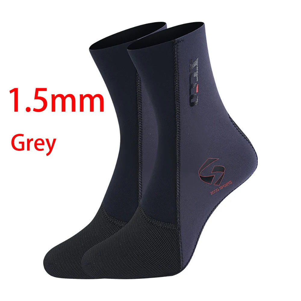 5mm/3mm/1.5mm Neoprene Diving Socks Anti Slip Beach Wetsuit Surfing Boots Water Socks Sand Proof Warm Blind Seam Diving Socks