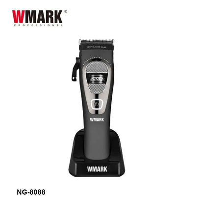 WMARKNG- 8088 external rotor brushless hair clipper with 7200 rpm high speed, 440C precision steel blade, oil head with gradual