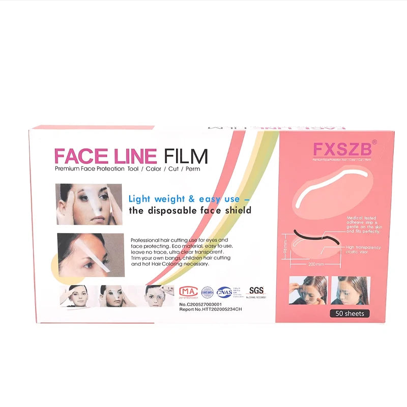 100/200/300PcsBarber Shop Eye Protection Makeup Shower Face Shields Visors Disposable Masks HairSalon Accessories Tools