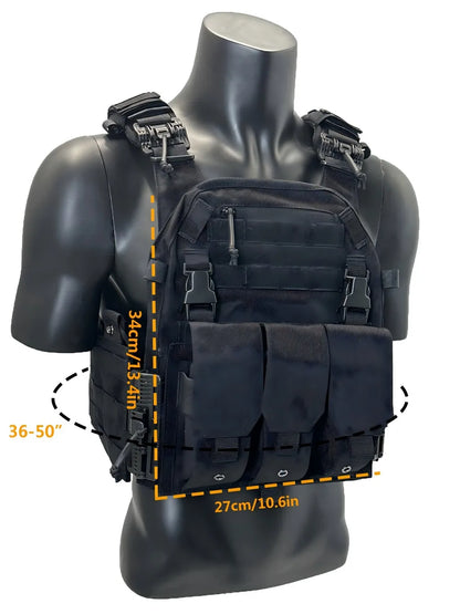 EMERSONGEARS 1000D Nylon Fabric Quick Releaseable  6094 tactical vest with Triple magazine pouch 094K style  Tactical vest