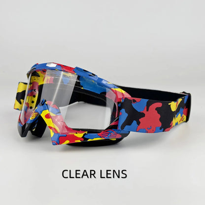 Newest Motorcycle Goggles For Men Motocross Sunglasses Safety Protective MX Night Vision Helmet Goggles vintage Driving Glasses