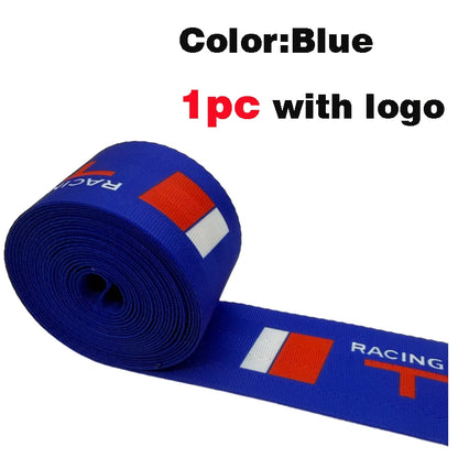 4pc New Auto Car Seat Belt Seatbelt Webbing Nylon 3.6M Universal Racing Car Modified Seat Safety Belts Harness Strap with logo
