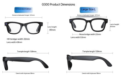 Hiwego New  Smart AI Glasses 800W pixel AI Shooting Camera HD Photo Video Voice Call Translation  Bluetooth Glasses For xiaomi