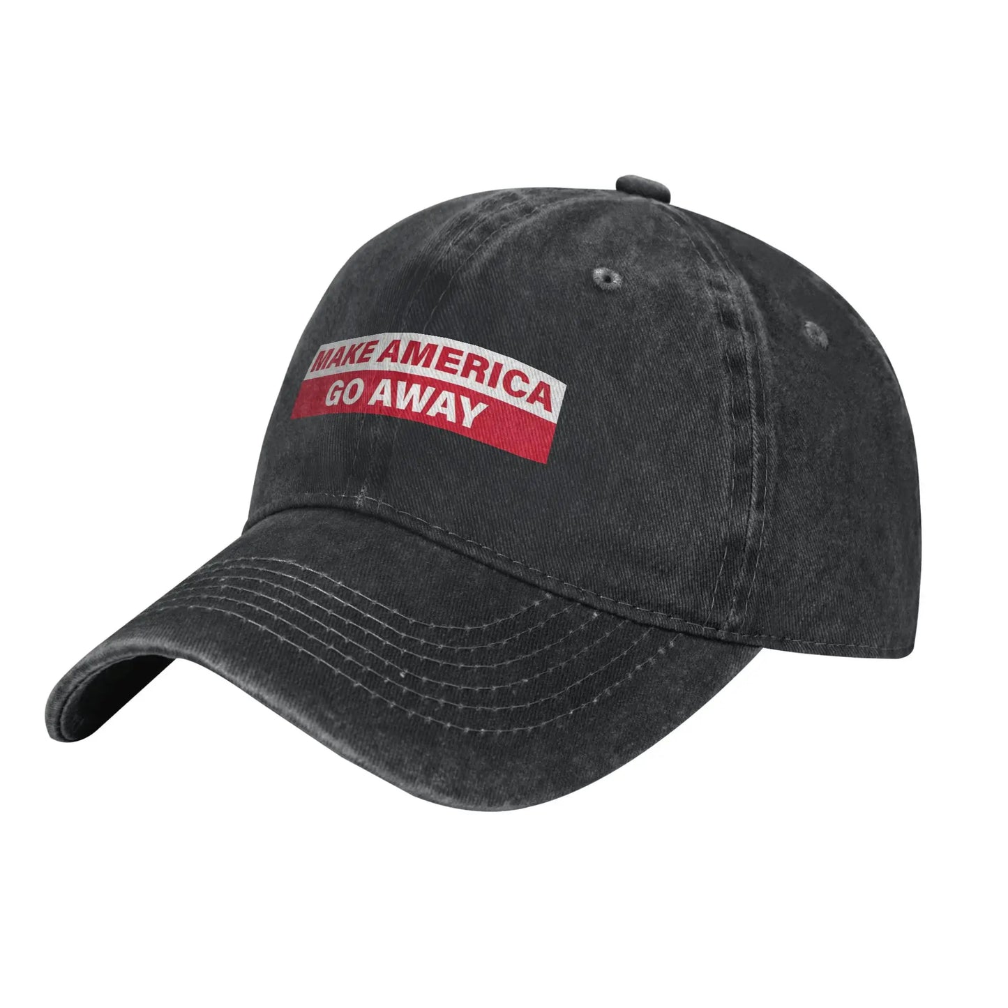 MAGA Make America Go Away  Men Women Baseball Caps Greenland Distressed Denim Caps Hat Classic Outdoor Summer Gift Headwear